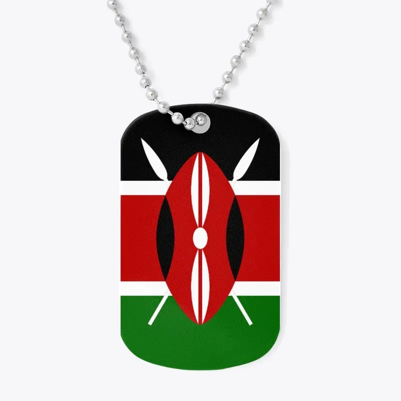 Kenyan flag dog chain