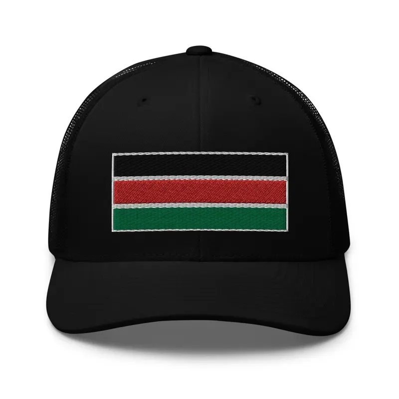 Plain Kenyan Flag Trucker Hat